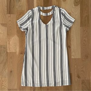 Skies are blue mini dress, black and white, women’s small